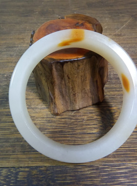 8373号 新疆克拉玛依金丝玉手镯 圈口59.5mm