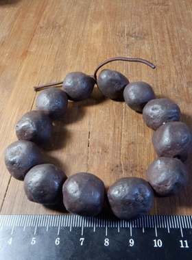 9309号 新疆哈密地表陨石手链 18mm  强磁性