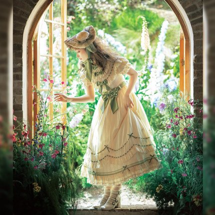 柠檬清唱曲lolita原创 山谷百合OP 优雅铃兰大裙摆洛丽塔 现货