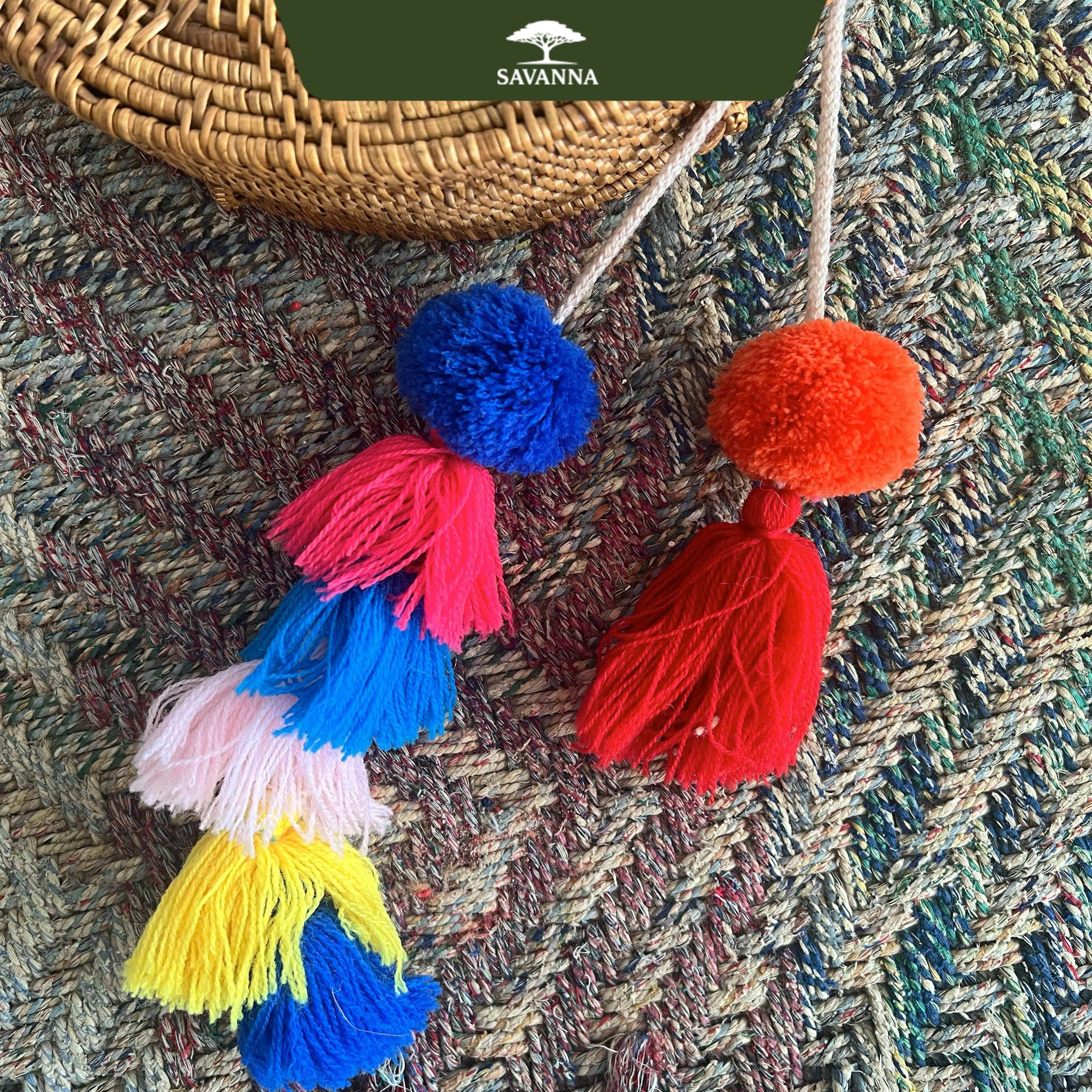 ins托特包配件毛球流苏坠饰