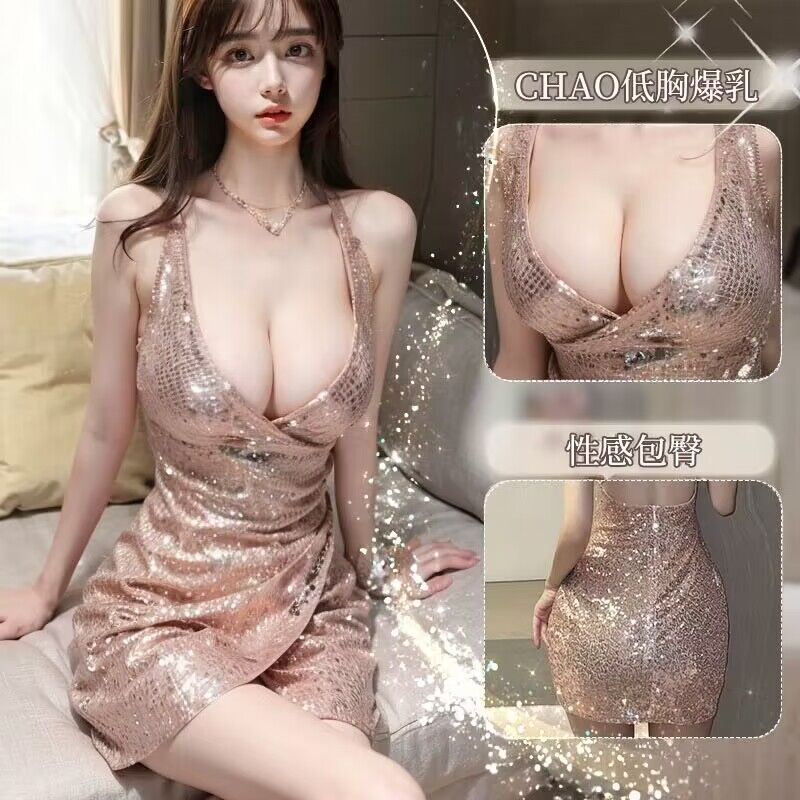 网红低胸不规则夜场夏季吊带辣妹