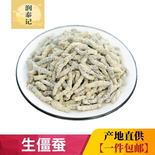 正宗生白僵蚕中药材500g克 白僵虫天虫僵虫姜蚕姜虫生僵蚕清水 包邮
