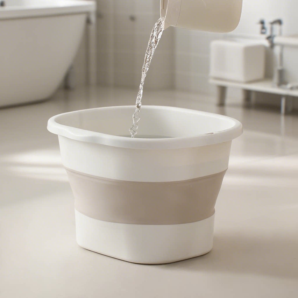 可折叠泡脚桶家用便携式塑料加厚过小腿按摩养生足浴桶洗脚盆神器