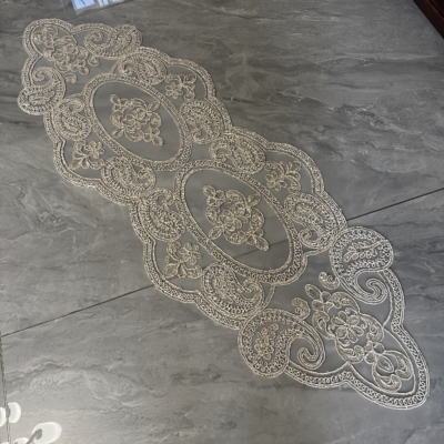 2025新款轻奢蕾丝绣花桌布桌旗欧式客厅茶几餐桌电视柜家用装饰