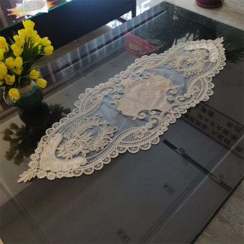 客厅茶几餐桌桌布蕾丝美式欧式