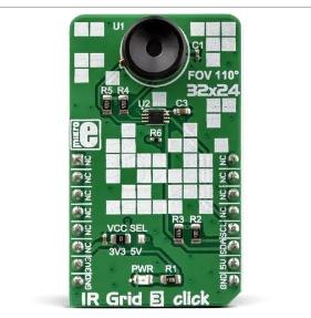 M现LX90640ESF-BAA-000-TU IR Array-110°FOV人体热成像测温