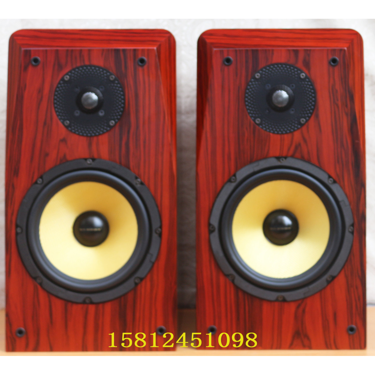 发烧8寸2分频HiFi音箱采用惠威X1III/K8喇叭书架前置高保真音响