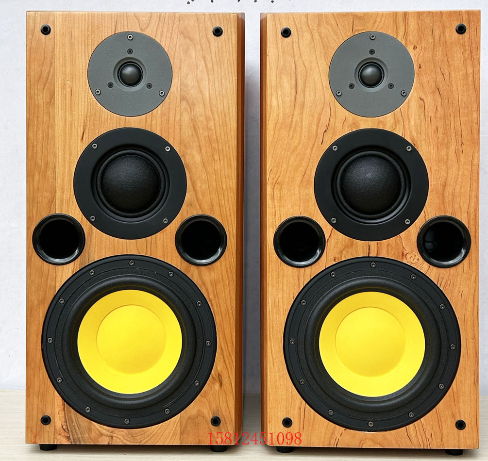 新款发烧8寸三分频HiFi音箱采用惠威D8G喇叭书架前置高保真音响