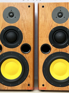 新款发烧8寸三分频HiFi音箱采用惠威D8G喇叭书架前置高保真音响