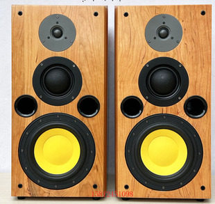 新款发烧8寸三分频HiFi音箱采用惠威D8G喇叭书架前置高保真音响