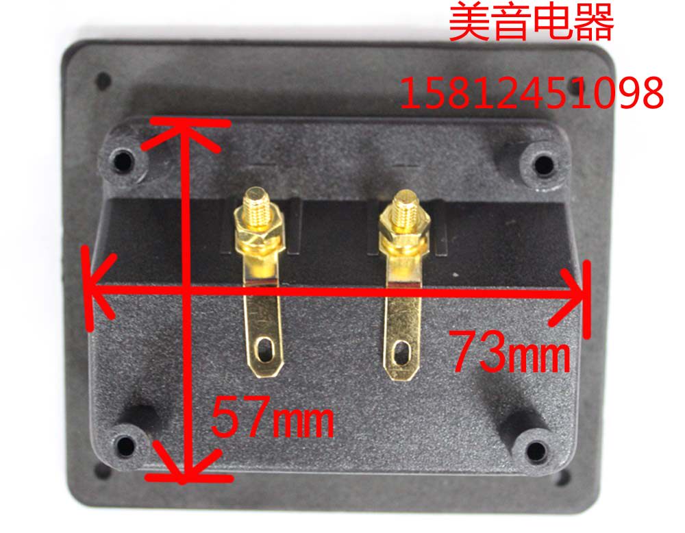 【广州惠威扬声器专卖店】DIY 音箱两位纯铜接线盒/只(现货供应）