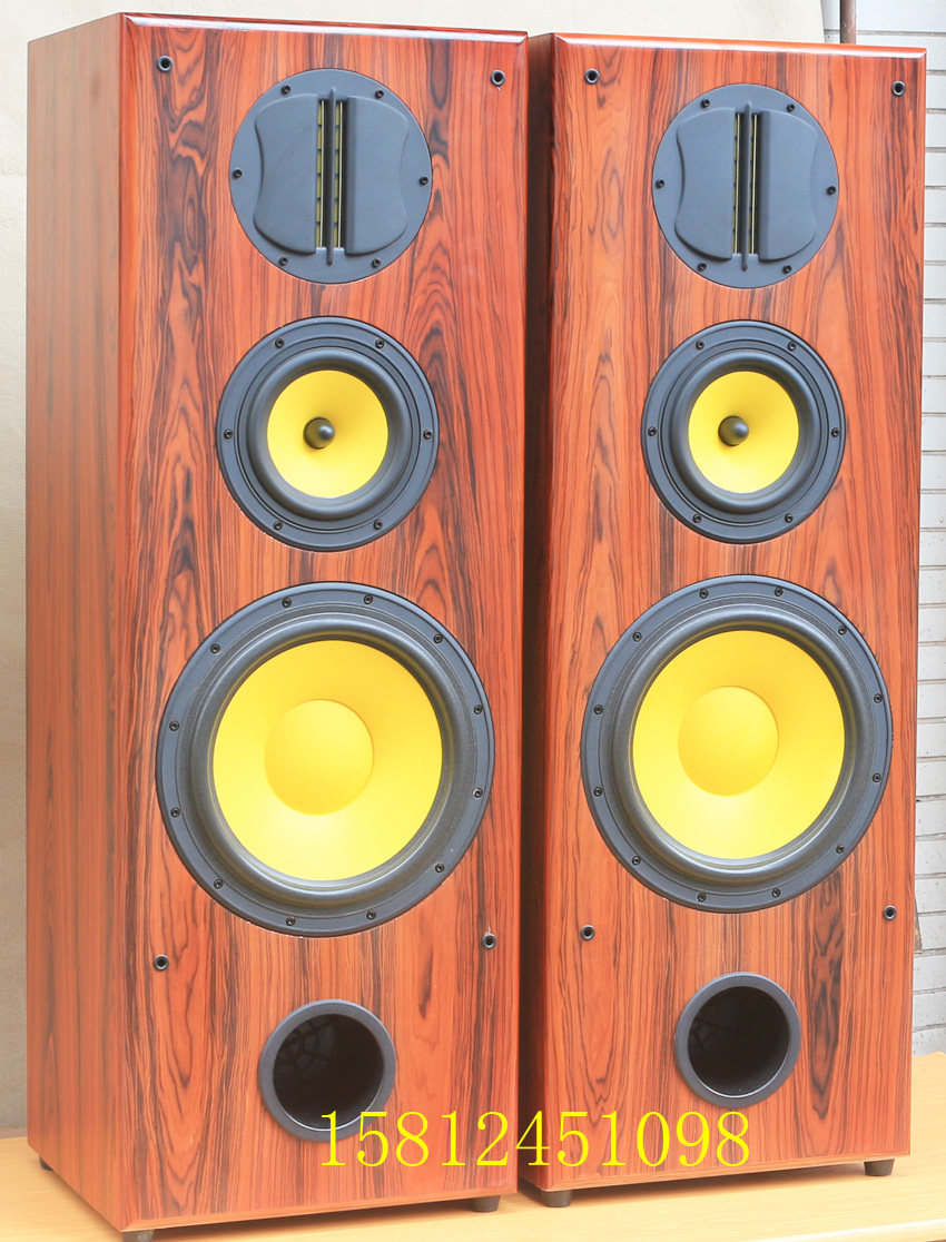 惠威D10G/惠威F6/惠威RT2C-A/天然酸枝木皮三分频落地DIY音箱/对