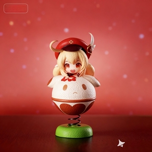 胡桃手办原神胡桃/Q版摇摇乐摆件汽车摆件二次元车载手办摆件q版