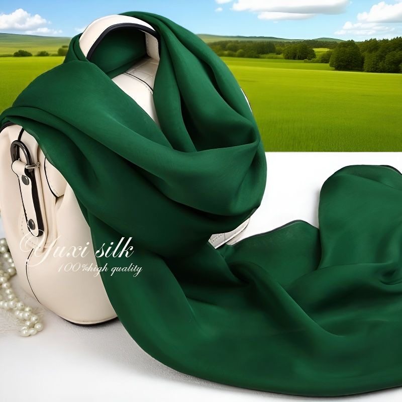 墨绿色洋气真丝围巾女士春秋冬季长巾桑蚕丝巾时尚经典爆款防晒,服饰配件/皮带/帽子/围巾,围巾/丝巾/披肩,淘宝优惠券,粉丝福利购,淘宝优惠卷