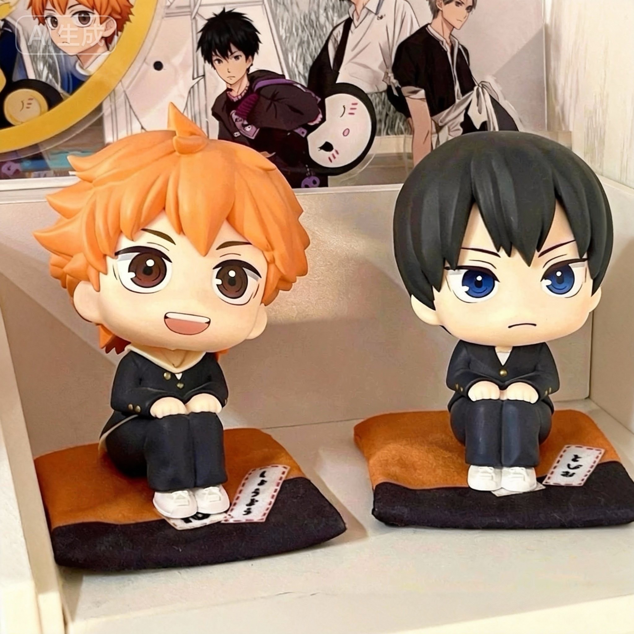 排球少年手办q版日向翔阳影山飞雄公仔动漫模型玩偶摆件男生礼物