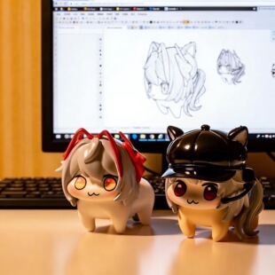 维什戴尔麦晓雯露娜doro三角洲明日方舟q版手办麦小鼠新年礼物