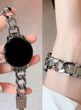 适用华为watch3pro男女款GT5智能手表gt4单排链gt3牛仔链高级透气