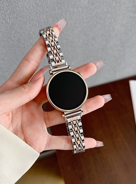 适用于华为手表GT4GT3表带皓月银竹节表带watch4/3高级感夏天女