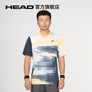 Shirt Men TOPSPIN HEAD海德2024男子舒适透气运动T恤网球服