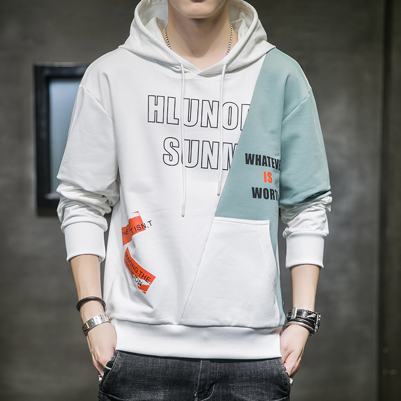 Corridor autumn men's new Pullover Sweater loose Crew Neck Long Sleeve T-Shirt