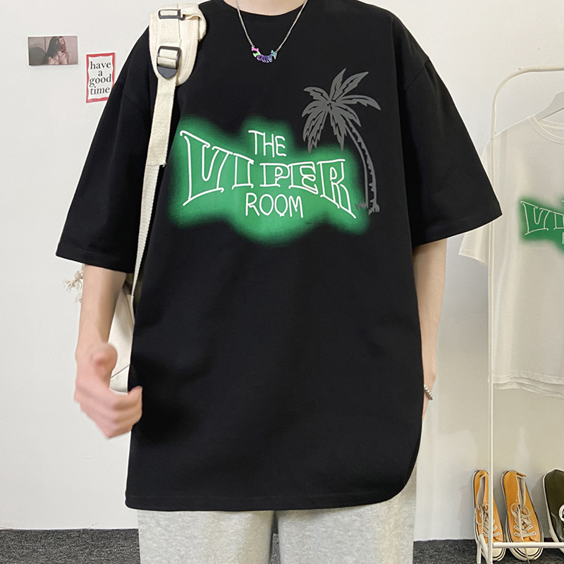 港風日系男短袖t恤男潮流ins潮牌夏季男裝半袖潮
