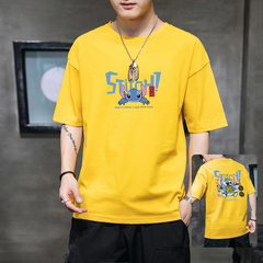 Cotton summer short sleeve men's t-shirt men's summer casual round neck T-shirt fashion