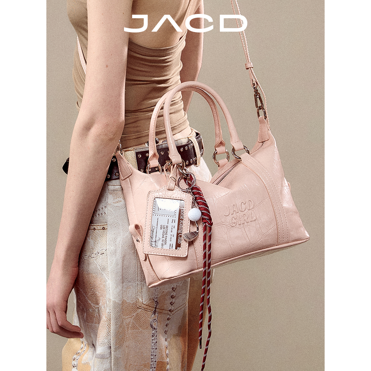 JACD【机能系列】朋克芭蕾时尚枕头包2025新款高级感通勤斜挎包女