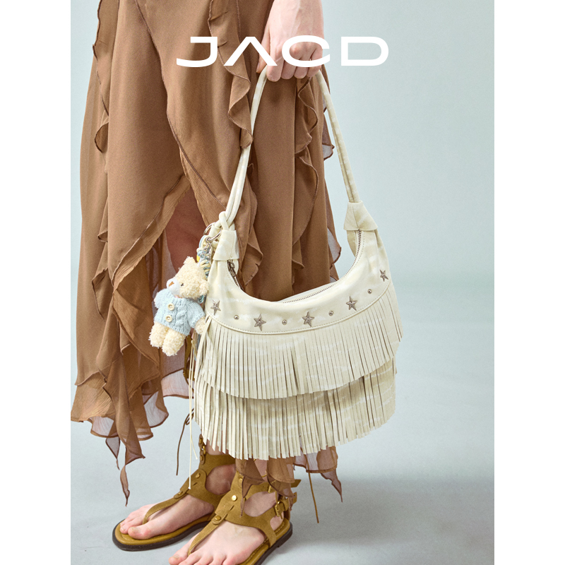 JACD【波西米亚风】腋下包包女2025新款夏天单肩斜挎包女包流苏包