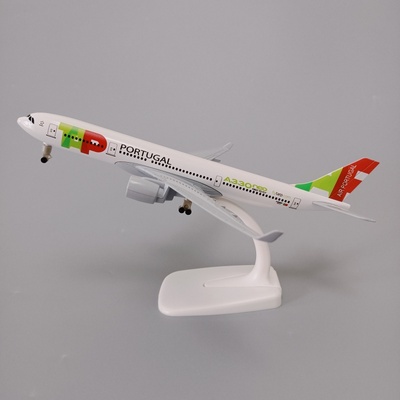 带轮子20cm葡萄牙航空PORTUGAL空客机A330合金仿真飞机模型金属