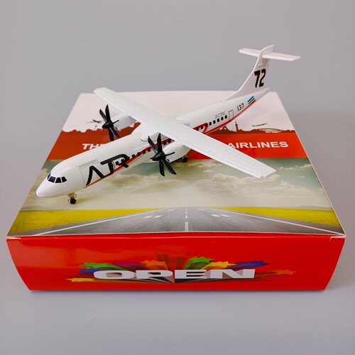 带起落架/螺旋桨 20cm日本航空 ATR-72合金仿真飞机模型金属航模