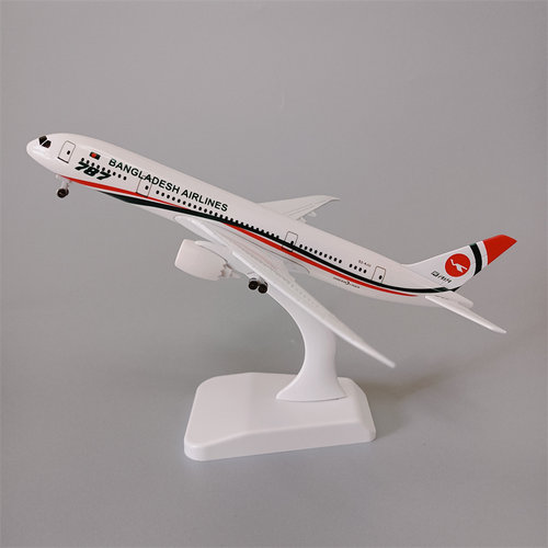 带起落架19CM孟加拉航空波音机B787合金仿真飞机模型金属航模礼品