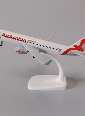 带轮子19m阿拉伯航空阿拉比亚空客A320合金仿真飞机模型金属航模