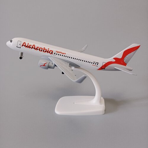 带轮子19m阿拉伯航空阿拉比亚空客A320合金仿真飞机模型金属航模