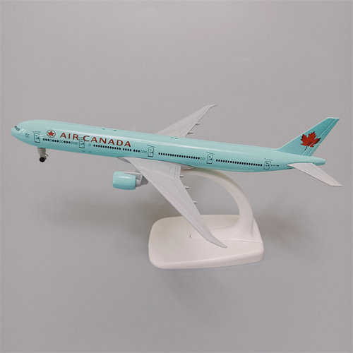 带轮子19cm加拿大航空Canada波音机B777合金仿真飞机模型金属航模