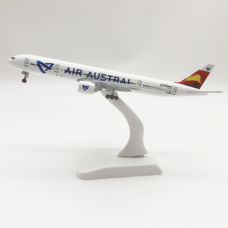 带起落架19cm留尼汪航空AUSTRAL波音机B777合金仿真飞机模型金属