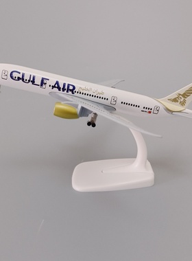 带轮子19cm海湾航空GULF AIR波音机B787合金仿真飞机模型金属航模
