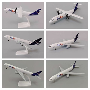 联邦航空FEDEX ATR/麦道/波音B777合金仿真飞机模型金属航模带轮
