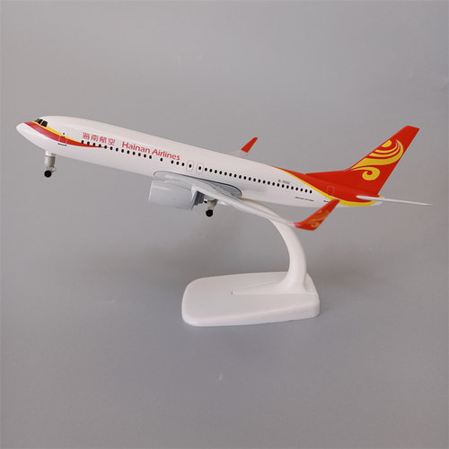 带起落架20cm中国海南航空波音机B737合金仿真飞机模型金属航模