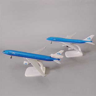 荷兰航空KLM麦道MD-11 波音机B747合金仿真飞机模型金属带起落架