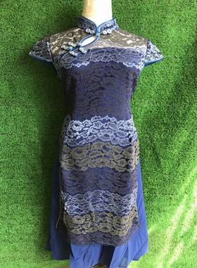 专柜正品 江南ZM 82123  春夏款 奥黛 旗袍 连衣裙