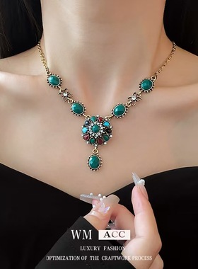 铜合金项链 C272 轻奢时尚气质百搭一套项链