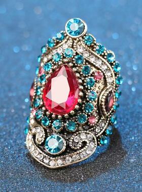 铜合金8号戒指H136 轻奢优雅大气时尚百搭戒指