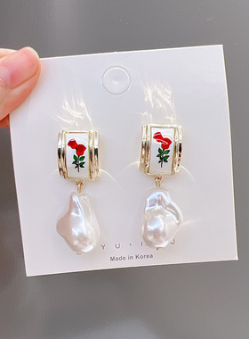 2件包邮 2022新款日韩风 简约气质百搭时尚优雅可爱甜美耳环WA