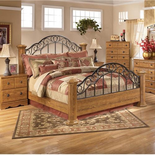 木床床和日尚锦纯实木美式乡村2