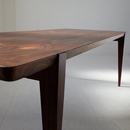 北美黑胡桃木餐桌全实木会议桌吃饭桌北欧简约原木写字台洽谈桌