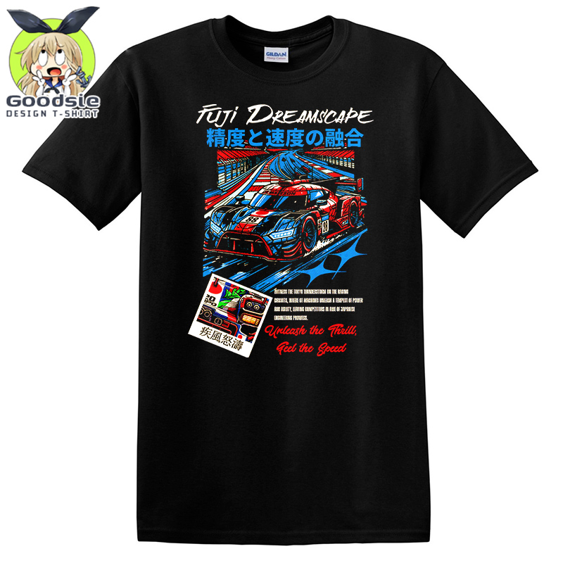 短袖t恤男女夏季2024新款潮流纯棉宽松圆领半袖上衣汽车印花体恤