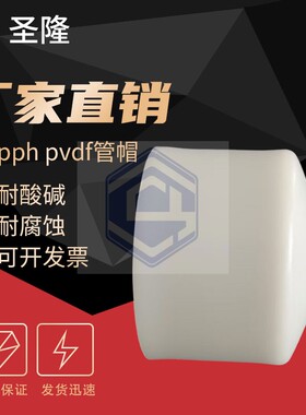 热销PP FRPP热熔承插管帽灰色PPH对焊堵头pvdf管帽化工防腐耐酸碱