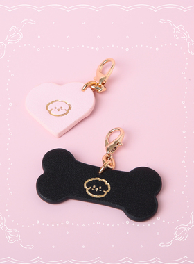 小狗项圈 骨头牛皮可定制字母牌子 ddlg衍生k9【BAY高端定制】