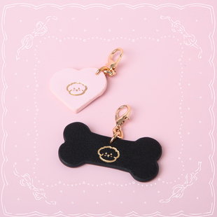 BAY高端定制 ddlg衍生k9 骨头牛皮可定制字母牌子 小狗项圈