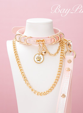 【BAY高端定制】蛇纹牛皮项圈贝母puppy女颈带K9脖圈定制choker